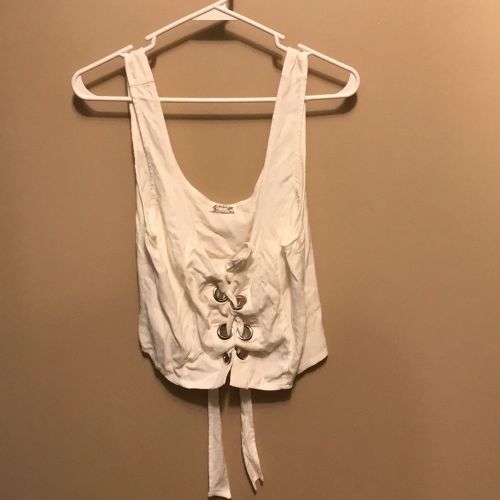 Tie-up crop top